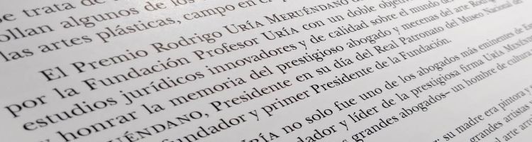 Anúncio do vencedor do II Prémio Rodrigo Uría Meruéndano de Direito da Arte